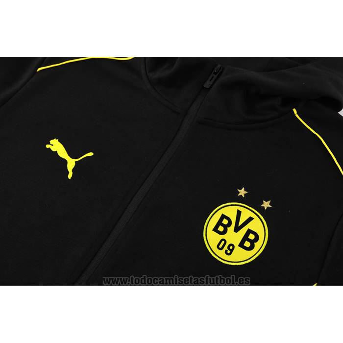 Chandal con Capucha del Borussia Dortmund 2024 Negro
